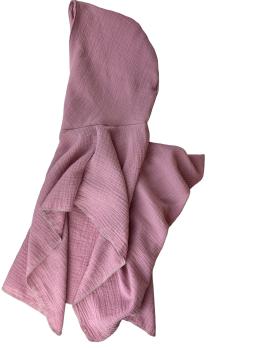 Badeponcho aus Musselin in Rosa